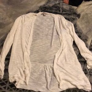 White cardigan